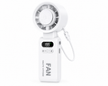 Mini Ventilateur Blanc - Portable Rechargeable 4000mAh, Écran LED, 199 Vitesses Réglables, Ventilateur USB-C Silencieux, Refroidissement Rapide, Ventilateur de Poche pour Voyage, Bureau, Sport et Camping (Copie) (Copie)