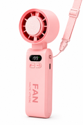 Mini Ventilateur Rose Portable Rechargeable 4000mAh, Écran LED, 199 Vitesses Réglables, Ventilateur USB-C Silencieux, Refroidissement Rapide, Ventilateur de Poche pour Voyage, Bureau, Sport et Camping